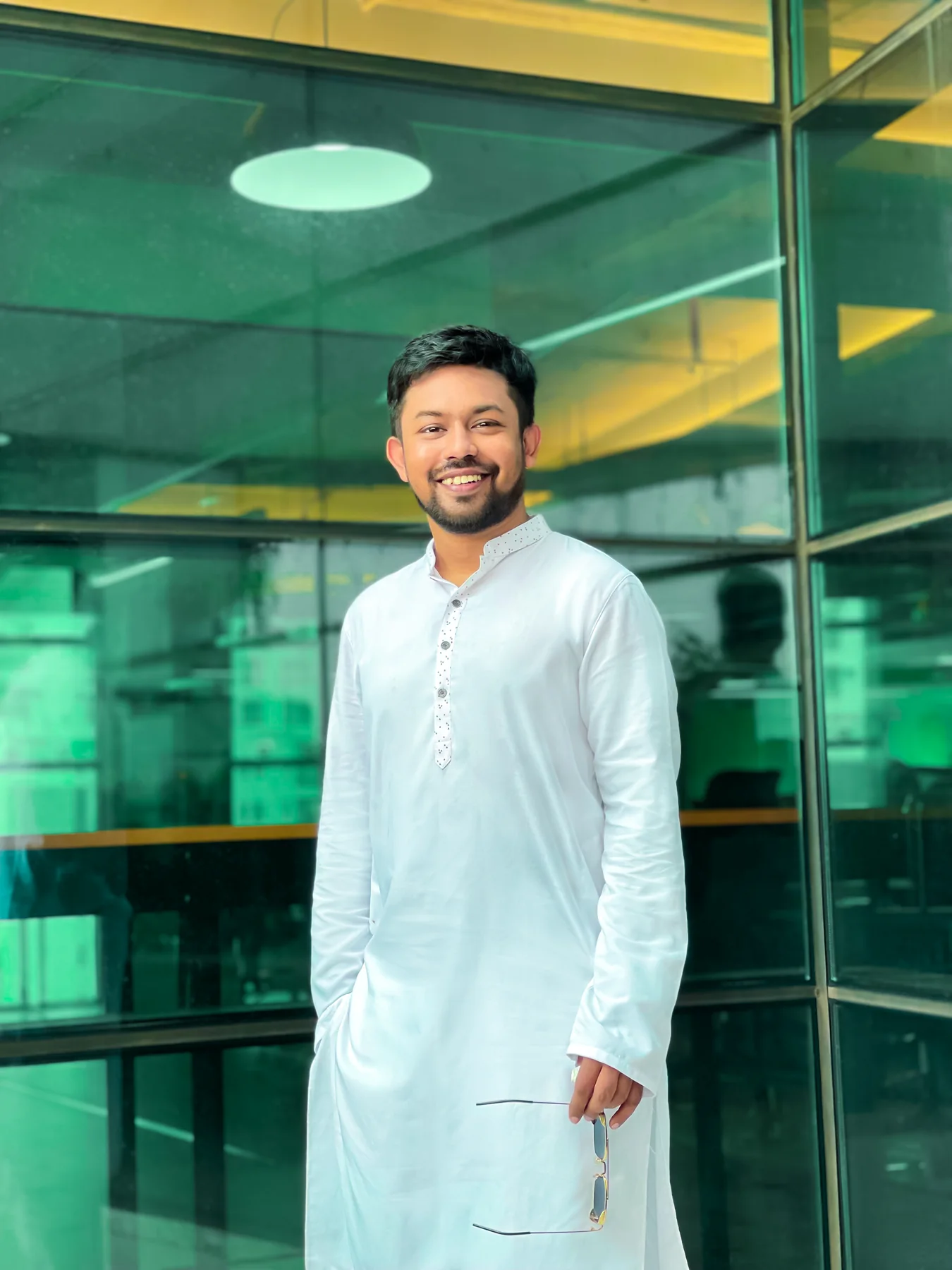 Md Maruf Billah, Lead Software Engineer, smiling in a white panjabi